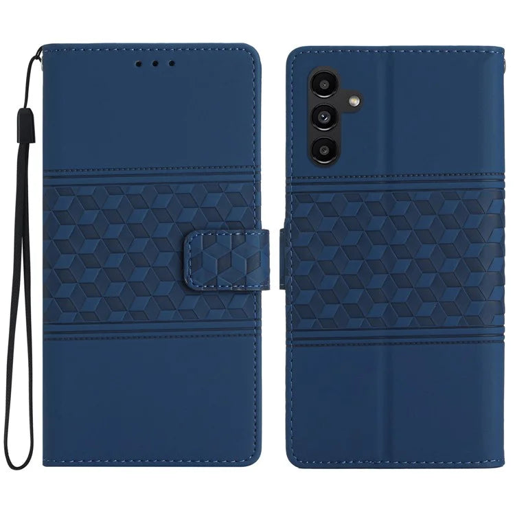 For Samsung Galaxy A16 5G Case Rhombus Leather Horizontal Flip Phone Cover