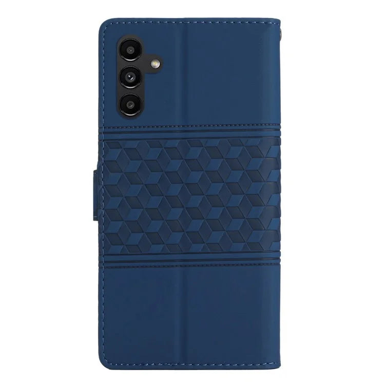 For Samsung Galaxy A16 5G Case Rhombus Leather Horizontal Flip Phone Cover