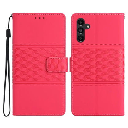For Samsung Galaxy A16 5G Case Rhombus Leather Horizontal Flip Phone Cover
