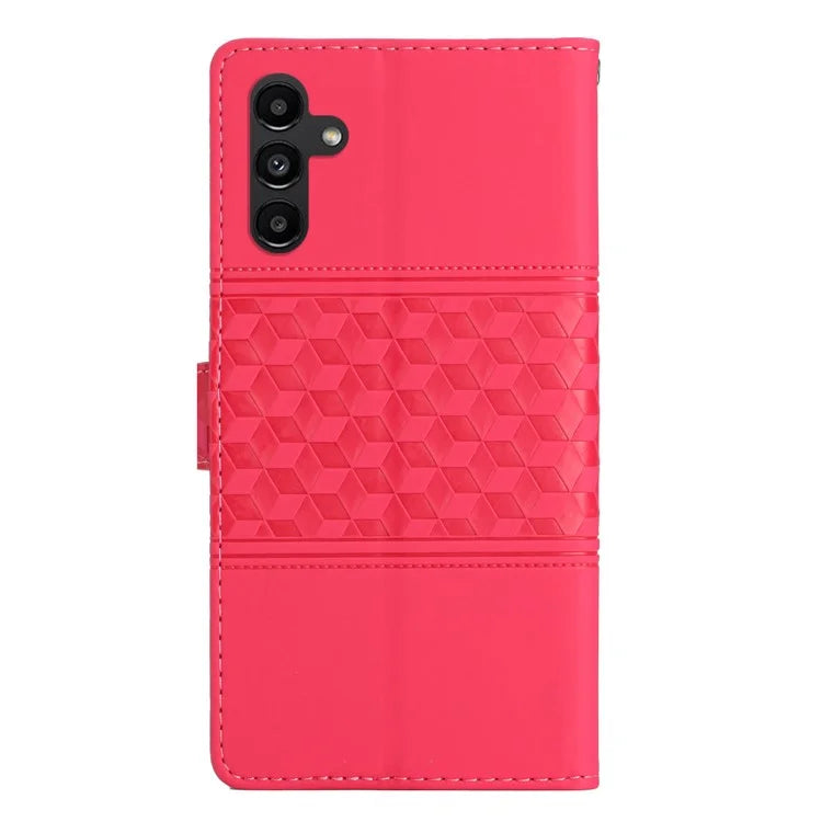 For Samsung Galaxy A16 5G Case Rhombus Leather Horizontal Flip Phone Cover
