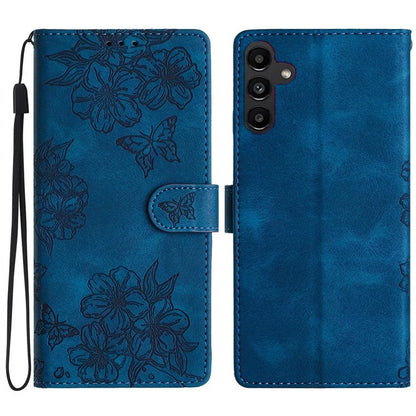 For Samsung Galaxy A16 5G Case Butterfly Flower Pattern Skin-Touch Leather Phone Cover