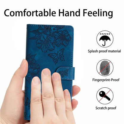For Samsung Galaxy A16 5G Case Butterfly Flower Pattern Skin-Touch Leather Phone Cover