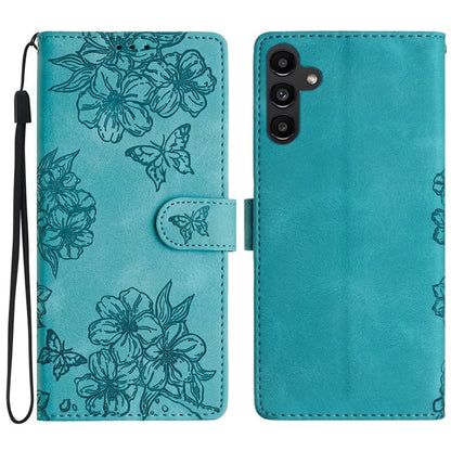 For Samsung Galaxy A16 5G Case Butterfly Flower Pattern Skin-Touch Leather Phone Cover