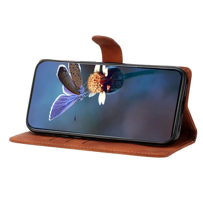For Samsung Galaxy A16 5G Case Butterfly Flower Pattern Skin-Touch Leather Phone Cover