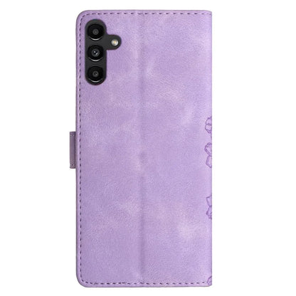 For Samsung Galaxy A16 5G Case Butterfly Flower Pattern Skin-Touch Leather Phone Cover