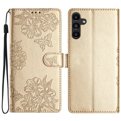 For Samsung Galaxy A16 5G Case Butterfly Flower Drop-Proof PU Leather Wallet Phone Cover