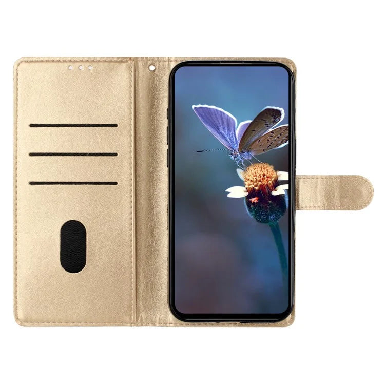 For Samsung Galaxy A16 5G Case Butterfly Flower Drop-Proof PU Leather Wallet Phone Cover