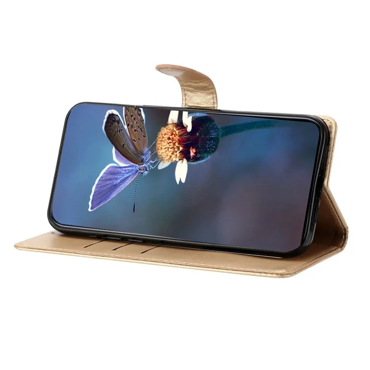 For Samsung Galaxy A16 5G Case Butterfly Flower Drop-Proof PU Leather Wallet Phone Cover