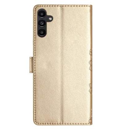 For Samsung Galaxy A16 5G Case Butterfly Flower Drop-Proof PU Leather Wallet Phone Cover