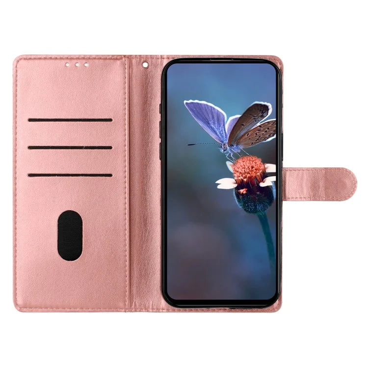 For Samsung Galaxy A16 5G Case Butterfly Flower Drop-Proof PU Leather Wallet Phone Cover