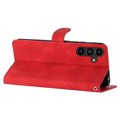 For Samsung Galaxy A16 5G Case Leather Imprinted Flower Phone Cover Wallet with Wrist Strap