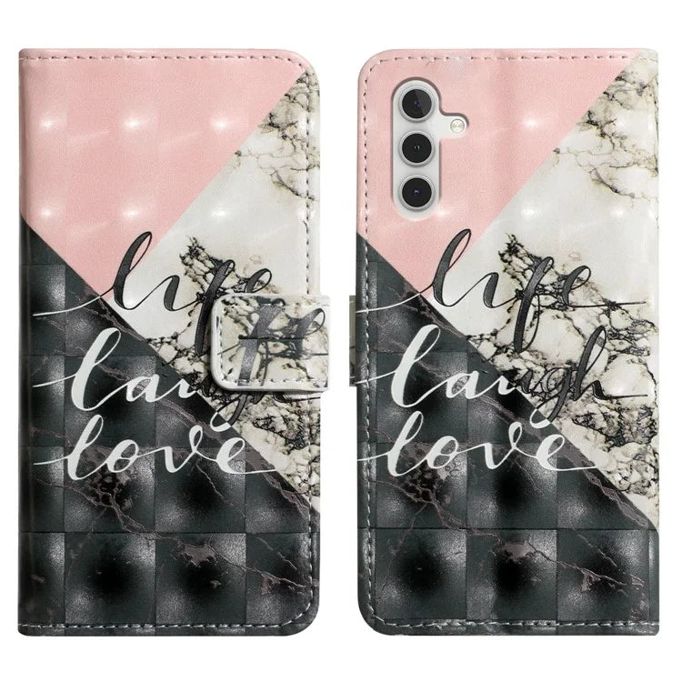 For Samsung Galaxy A16 5G Case 3D Creative Pattern PU Leather Stand Phone Cover