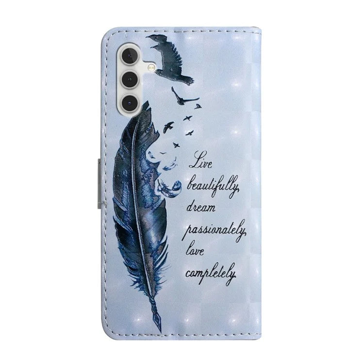 For Samsung Galaxy A16 5G Case 3D Creative Pattern PU Leather Stand Phone Cover