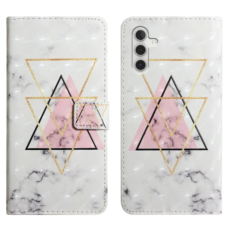 For Samsung Galaxy A16 5G Case 3D Creative Pattern PU Leather Stand Phone Cover