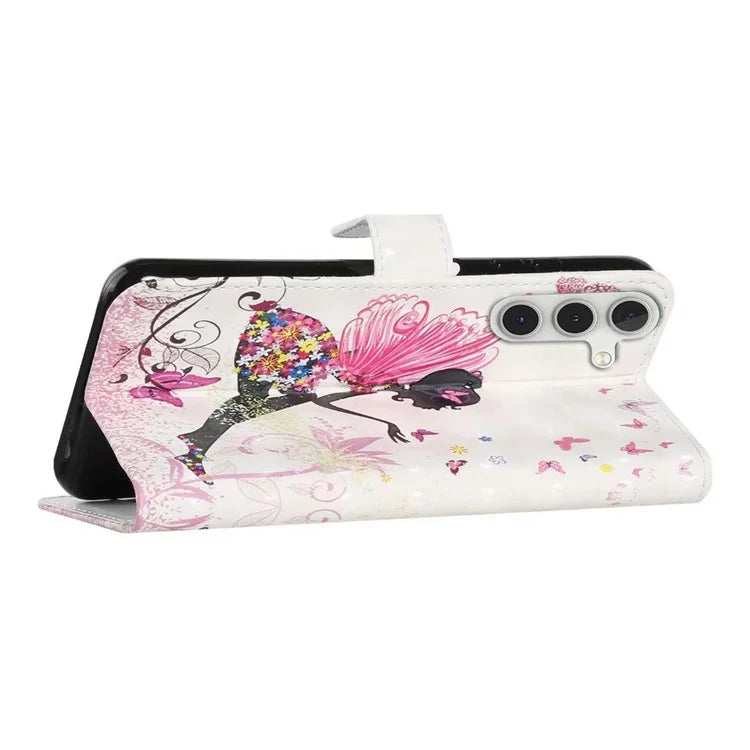 For Samsung Galaxy A16 5G Case 3D Creative Pattern PU Leather Stand Phone Cover