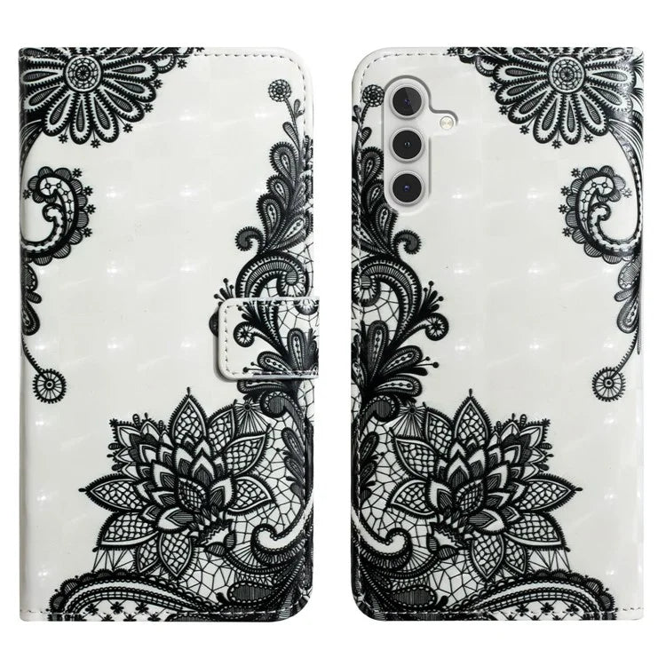 For Samsung Galaxy A16 5G Case 3D Creative Pattern PU Leather Stand Phone Cover