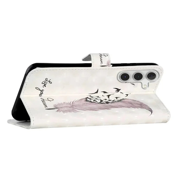 For Samsung Galaxy A16 5G Case 3D Creative Pattern PU Leather Stand Phone Cover