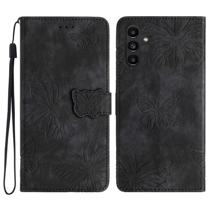 For Samsung Galaxy A16 5G Case Butterfly Design Flip Wallet Leather Phone Cover Skin-Touch