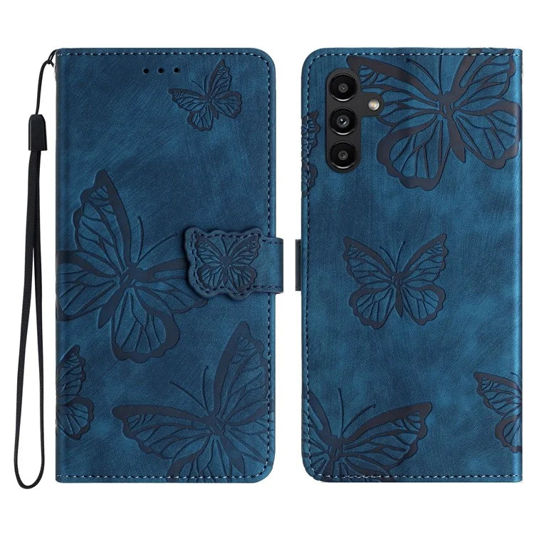 For Samsung Galaxy A16 5G Case Butterfly Design Flip Wallet Leather Phone Cover Skin-Touch