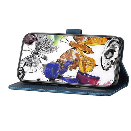 For Samsung Galaxy A16 5G Case Butterfly Design Flip Wallet Leather Phone Cover Skin-Touch