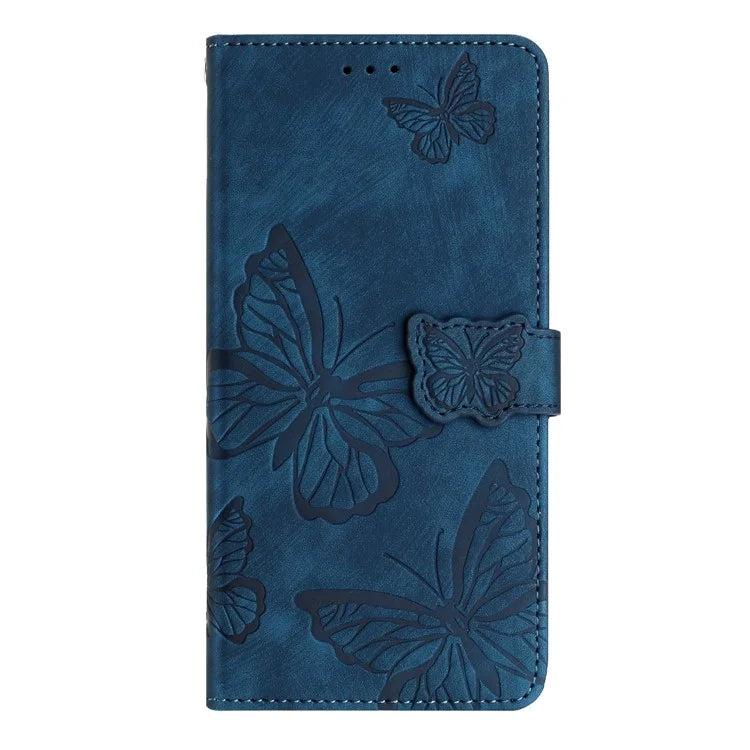 For Samsung Galaxy A16 5G Case Butterfly Design Flip Wallet Leather Phone Cover Skin-Touch