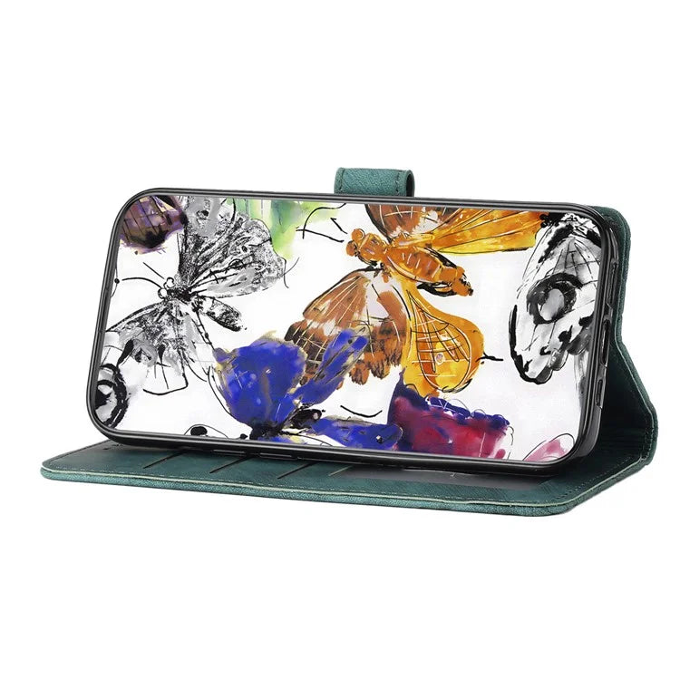 For Samsung Galaxy A16 5G Case Butterfly Design Flip Wallet Leather Phone Cover Skin-Touch