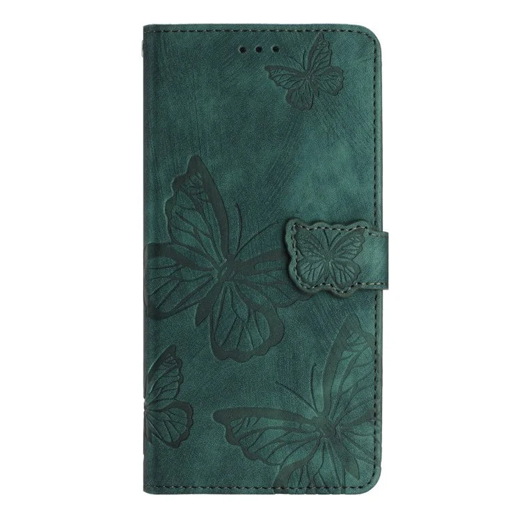 For Samsung Galaxy A16 5G Case Butterfly Design Flip Wallet Leather Phone Cover Skin-Touch