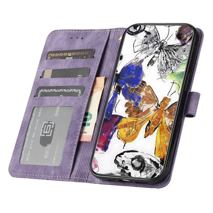 For Samsung Galaxy A16 5G Case Butterfly Design Flip Wallet Leather Phone Cover Skin-Touch