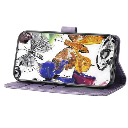 For Samsung Galaxy A16 5G Case Butterfly Design Flip Wallet Leather Phone Cover Skin-Touch