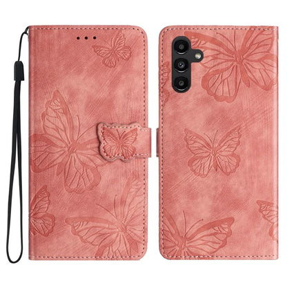 For Samsung Galaxy A16 5G Case Butterfly Design Flip Wallet Leather Phone Cover Skin-Touch