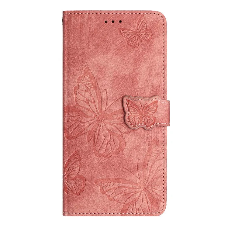 For Samsung Galaxy A16 5G Case Butterfly Design Flip Wallet Leather Phone Cover Skin-Touch