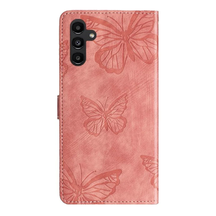 For Samsung Galaxy A16 5G Case Butterfly Design Flip Wallet Leather Phone Cover Skin-Touch