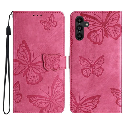 For Samsung Galaxy A16 5G Case Butterfly Design Flip Wallet Leather Phone Cover Skin-Touch