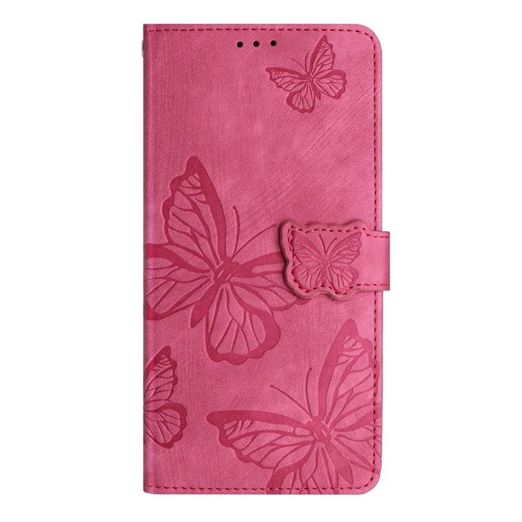 For Samsung Galaxy A16 5G Case Butterfly Design Flip Wallet Leather Phone Cover Skin-Touch