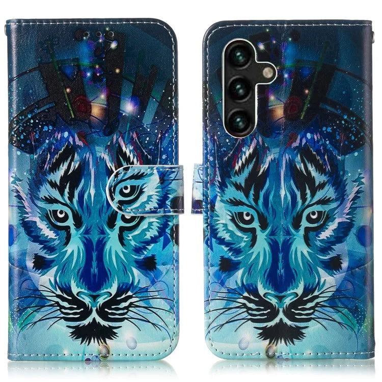 For Samsung Galaxy A16 5G Case Pattern Leather Wallet Phone Cover with Card Holder