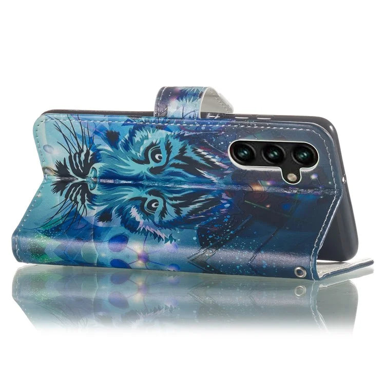 For Samsung Galaxy A16 5G Case Pattern Leather Wallet Phone Cover with Card Holder
