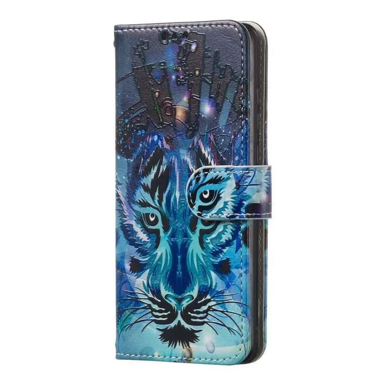 For Samsung Galaxy A16 5G Case Pattern Leather Wallet Phone Cover with Card Holder