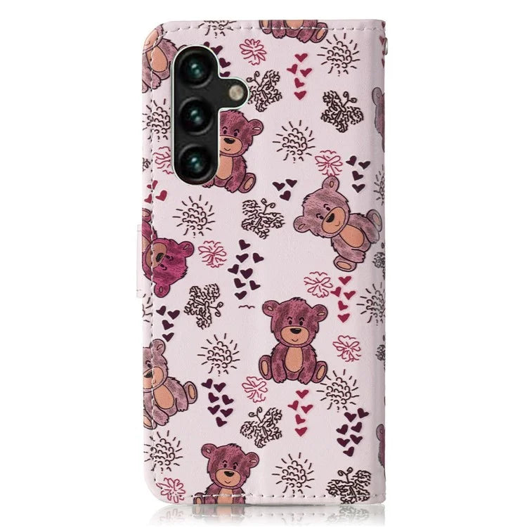 For Samsung Galaxy A16 5G Case Pattern Leather Wallet Phone Cover with Card Holder