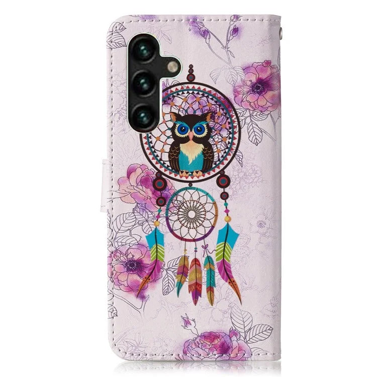 For Samsung Galaxy A16 5G Case Pattern Leather Wallet Phone Cover with Card Holder