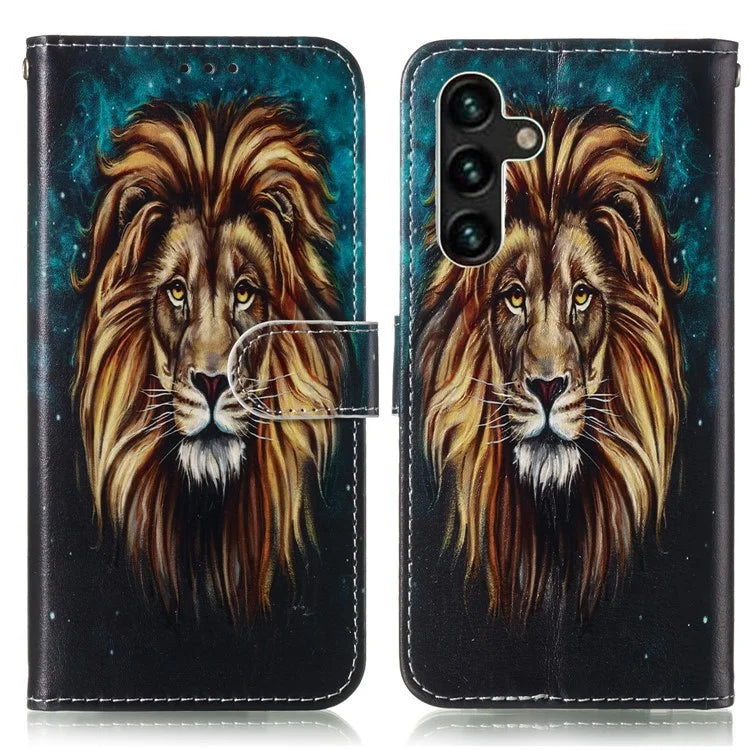 For Samsung Galaxy A16 5G Case Pattern Leather Wallet Phone Cover with Card Holder