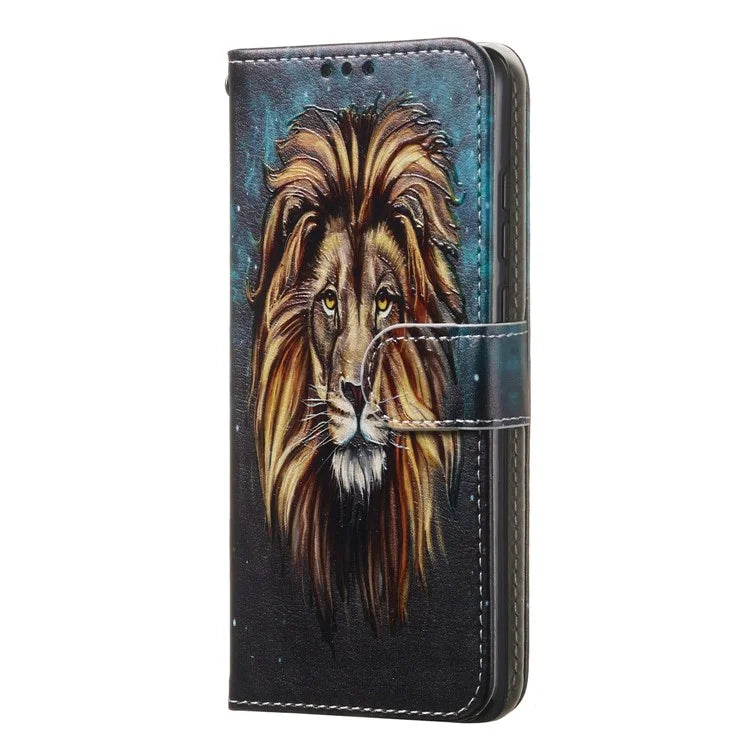 For Samsung Galaxy A16 5G Case Pattern Leather Wallet Phone Cover with Card Holder
