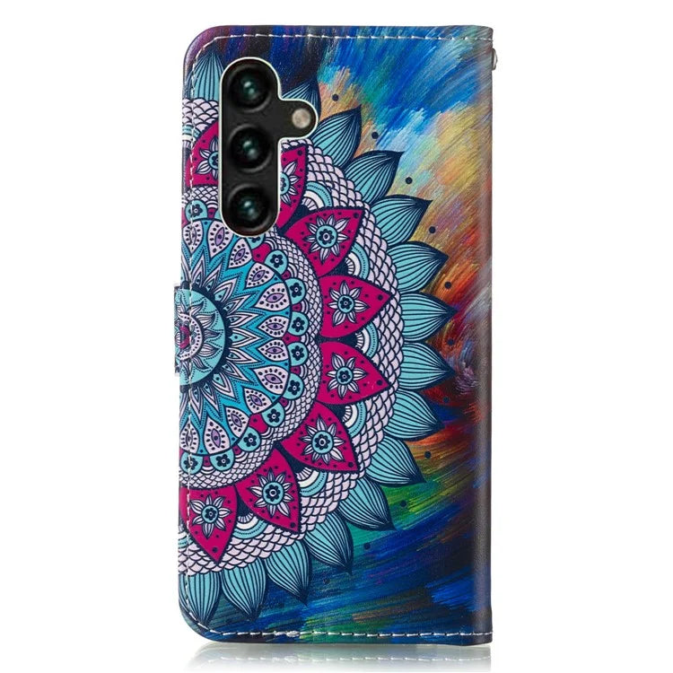 For Samsung Galaxy A16 5G Case Pattern Leather Wallet Phone Cover with Card Holder