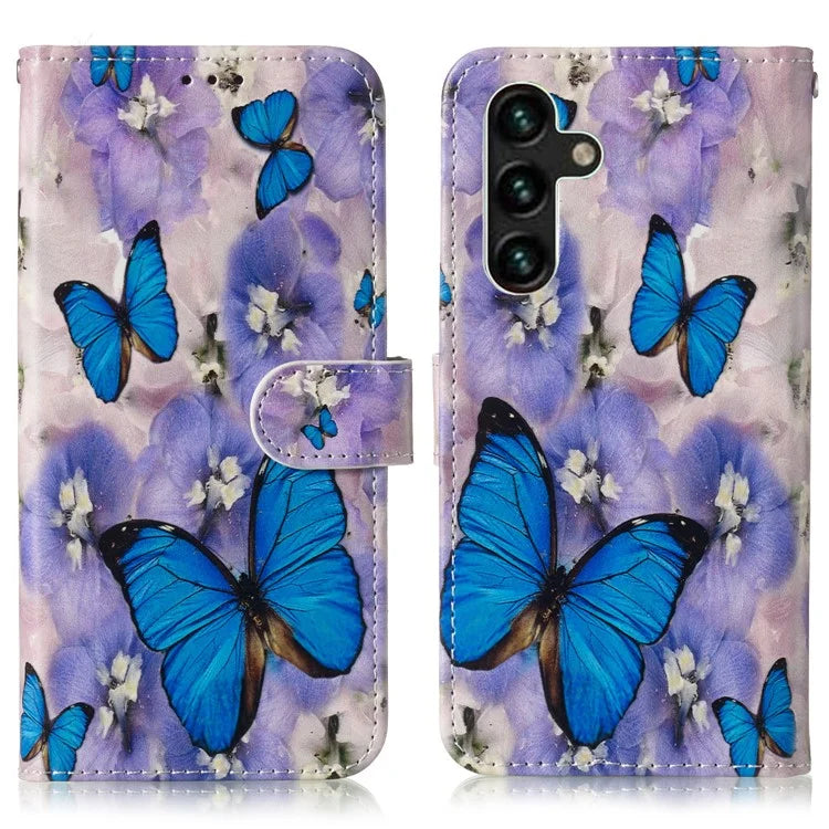 For Samsung Galaxy A16 5G Case Pattern Leather Wallet Phone Cover with Card Holder