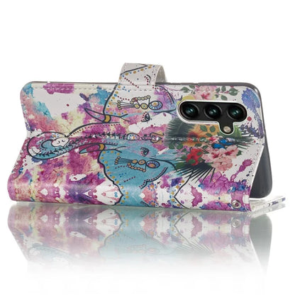 For Samsung Galaxy A16 5G Case Pattern Leather Wallet Phone Cover with Card Holder
