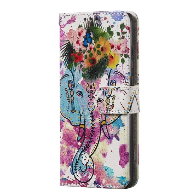 For Samsung Galaxy A16 5G Case Pattern Leather Wallet Phone Cover with Card Holder