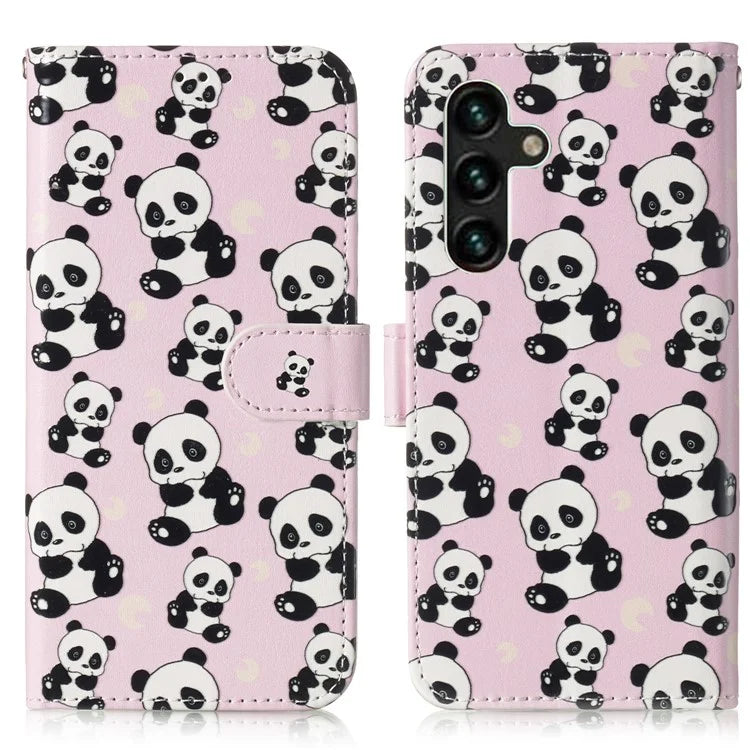 For Samsung Galaxy A16 5G Case Pattern Leather Wallet Phone Cover with Card Holder