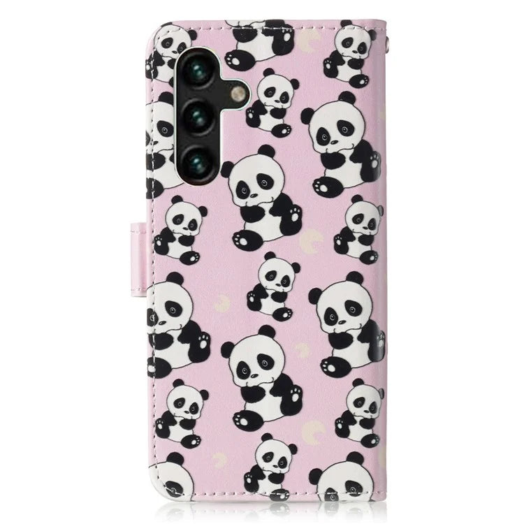 For Samsung Galaxy A16 5G Case Pattern Leather Wallet Phone Cover with Card Holder