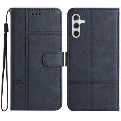 For Samsung Galaxy A16 5G Case Line Imprinted PU Leather Wallet Phone Cover