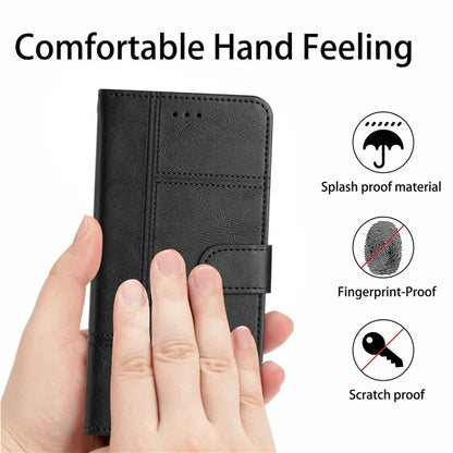 For Samsung Galaxy A16 5G Case Line Imprinted PU Leather Wallet Phone Cover