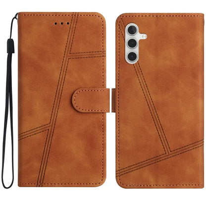 For Samsung Galaxy A16 5G Case Flip Leather Retro Phone Cover Lines Imprinted